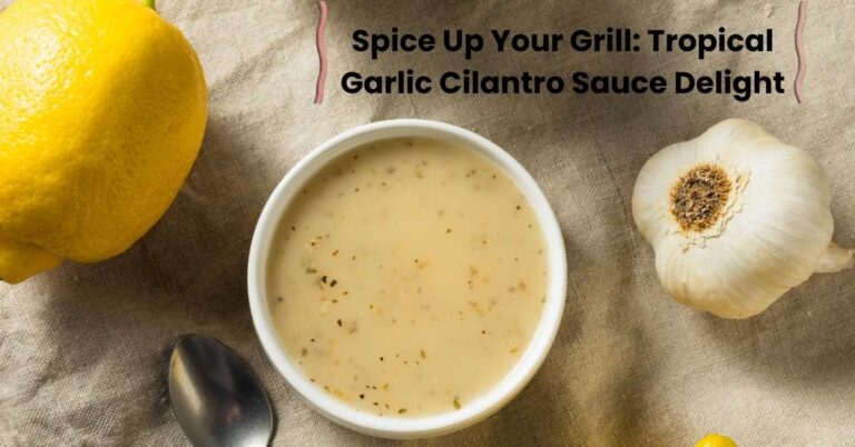 Tropical Garlic Cilantro Sauce Delight