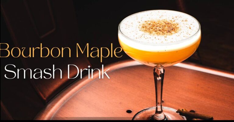 Bourbon Maple Smash Drink